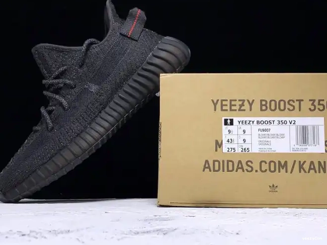 - Static Boost V2 Yeezy Black FU9007 350 (Reflective) Adidas 0518